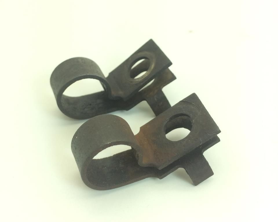 1969 Disc Brake Control Arm Brake Hose Retainer Clips Correct Finish